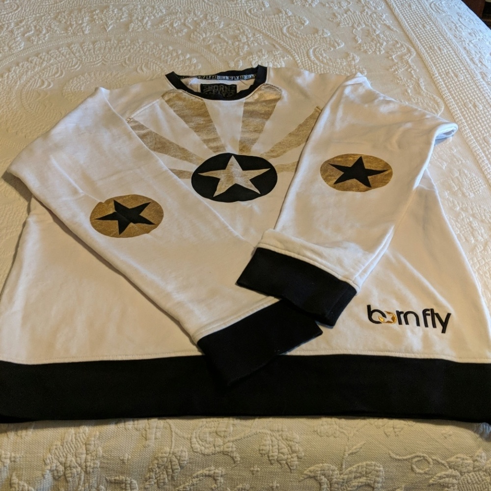 Mens born fly long sleeve shirt